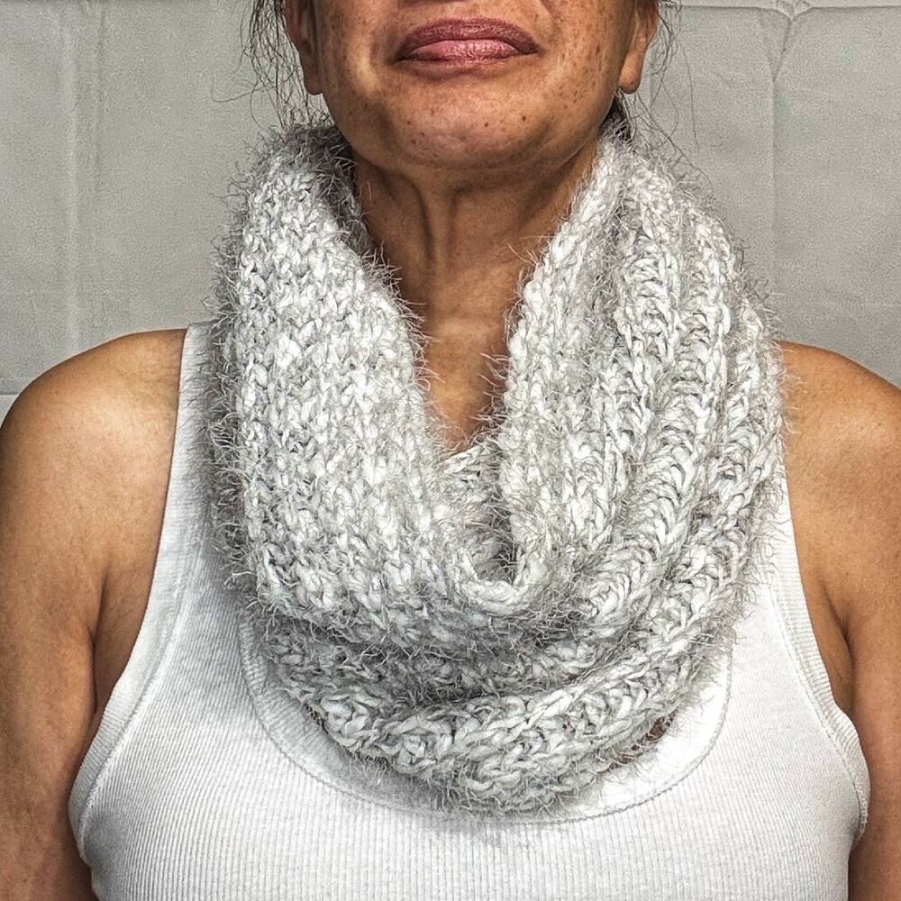 Charming Charlie Grey Medium Cool Wall Shawl NWT